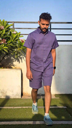 Urban Classic Cotton Deep Purple Co-Ord Set