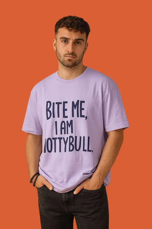 Printed Graphic Lavender Oversized Unisex Tshirt