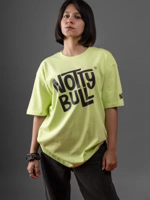 Printed Graphic Mint Green Oversized Tshirt