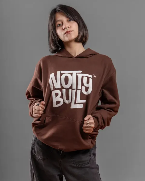 NottyBull Puff Hoodie, Chocolate