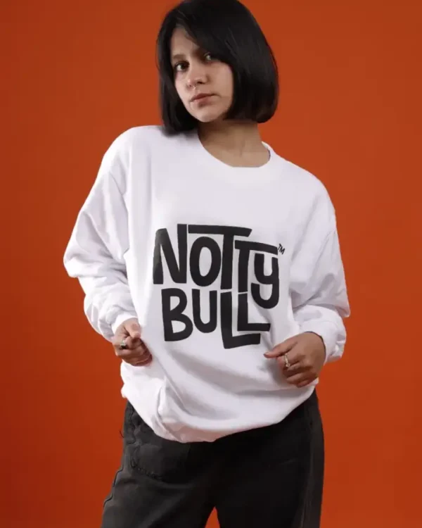 NottyBull Big Logo Sweatshirt, White