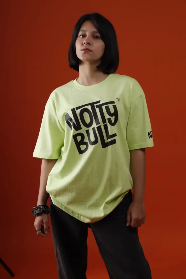NottyBull Logo Tee, Mint, front